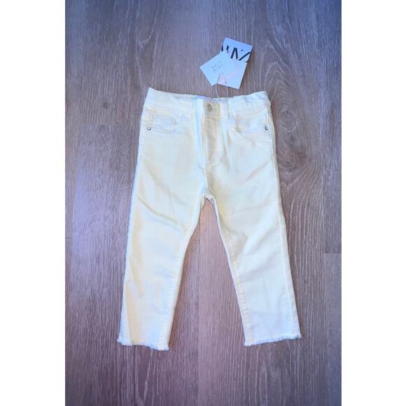Zara Other - Zara Yellow Raw Hem Pants - Size 12-18M